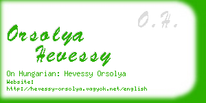 orsolya hevessy business card